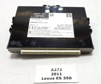 ✅ Módulo de control de llave inteligente con bloqueo de robo Lexus ES350 XV40 2010-2011 OEM Foto 1 de 4