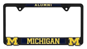 Michigan Alumni Black 3D Metal License Plate Frame - Picture 1 of 4