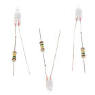 20Pcs Green Indicator F4 Neonlight With Resistance Connected To 4*10Mm Glow L $D
