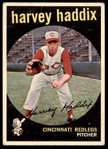 1959 Topps Harvey Haddix  VG+ Cincinnati Redlegs #184