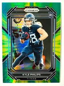 2022 Panini Prizm Kyle Phillips GREEN Hyper Prizm RC SP #/175 Falcons Rookie! - Bild 1 von 3