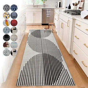 Non Slip Hall Runner Rug Long Hallway Runner Kitchen Door Mats Carpet Floor Mats - Picture 1 of 103