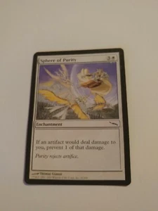 MTG Sphere Of Purity 26/306 Mirrodin Enchantment White Common MP Unlimited - Picture 1 of 6