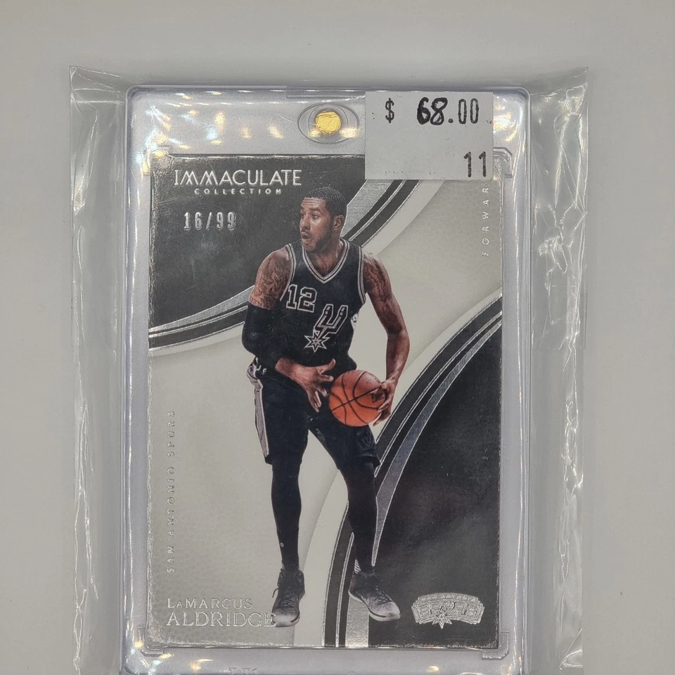 2016-17 Panini Immaculate Collection Lamarcus Aldridge 16/99 - Image 1 of 2