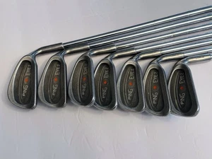 Ping Eye 2 Iron Set 4-W Orange Dot RH 7 Clubs Steel Shaft Classic Golf Clubs - Picture 1 of 10