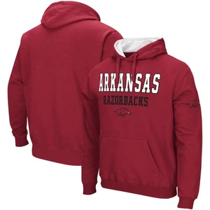 Herren Colosseum Cardinal Arkansas Razorbacks Sunrise Pullover Hoodie - Bild 1 von 3