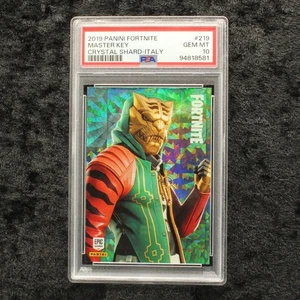 Panini Fortnite Series 1 PSA 10 Master Key #219 Crystal Shard Italy Cards - Picture 1 of 2