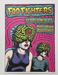 Poster Foo Fighters Toads Place New Haven CT 23/09/25 Ufficiale #’d Esaurito LEGGI - Foto 1 di 13