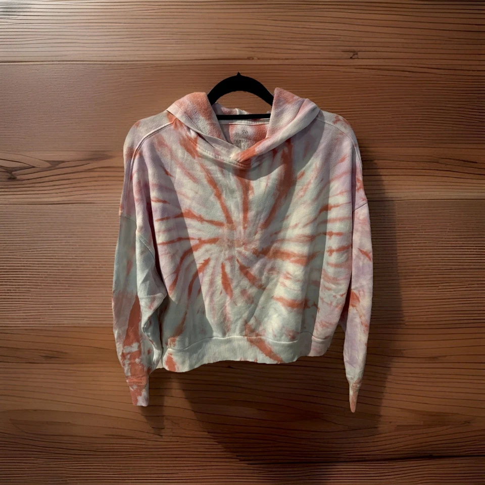 So Lounge Life Sudadera con Capucha Tie Dye Naranja Rosa Morado Azul Mediana Foto 1 de 4
