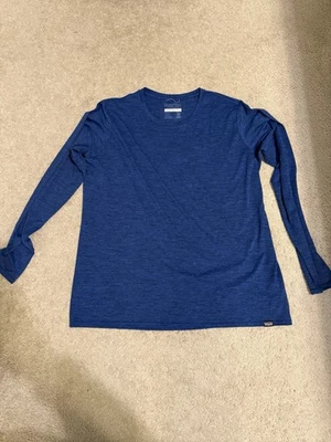 Женская синяя рубашка с длинным рукавом Patagonia размер XL - Изображение 1 из 4