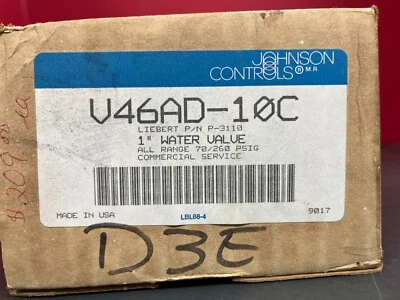 JOHNSON CONTROLS V46AD-10C- 1" WATER VALVE, 70/260PSIG - Image 1 of 3