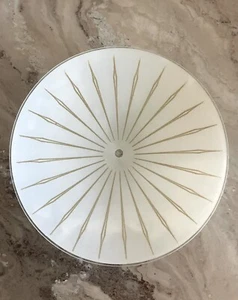 Vtg 1960's-70's Mid Century Retro Atomic Starburst Circle Ceiling Light SHADE - Picture 1 of 5
