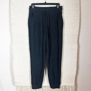 Pantalones de chándal AERIE Offline negros texturizados día de nieve S NUEVO - Imagen 1 de 5