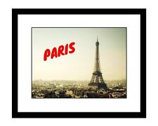 Eiffel Tower 8x10 photo print aerial image Paris France French decor wall art
