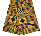 Multicolor African Printed Cotton fabric 44" width 6 yard