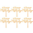 10 Pcs Acrylic Mother's Day Cake Inserts Mom Cupcake Toppers