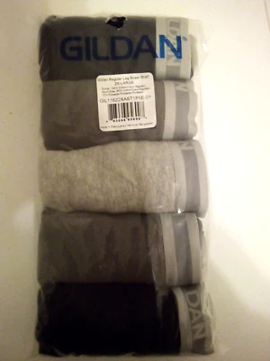Gildan Men's 5PK Regular Leg Boxer Briefs Cotton Assorted Color 2X-Large - Image 1 of 4