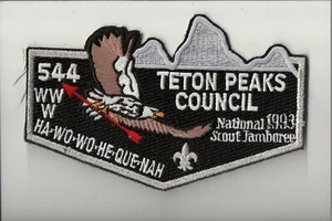 Lodge 544 Ha-Wo-Wo-He-Que-Nah S-42 1993 National Jamboree OA flap - Picture 1 of 1