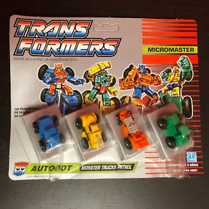 Transformers G1 MicroMaster Monster Truck Patrol 1990 Vintage Sealed Figure Set - Bild 1 von 10