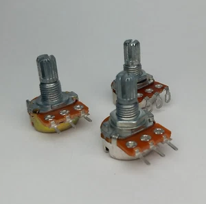 Potentiometer WH148 Drehwiderstand RK097 Linear (B) Logarithmisch (A/C) PushPull - Bild 1 von 5