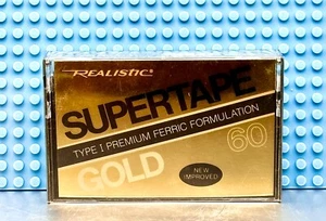 REALISTIC SUPERTAPE GOLD 60 1979 BLANK CASSETTE TAPE (1) 44-921 (SEALED) - Bild 1 von 6