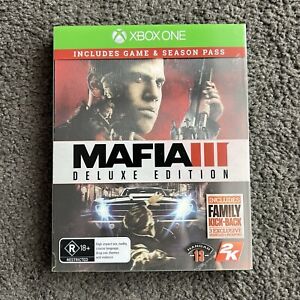 mafia III deluxe edition XBOX ONE + lenticular cover PLUS MAP complete Mafia 3