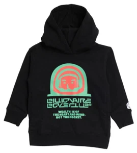 Billionaire Boys Club Kids Dimensions Cotton Hoodie Sweatshirt Black Size 7 - 8Y - Picture 1 of 1