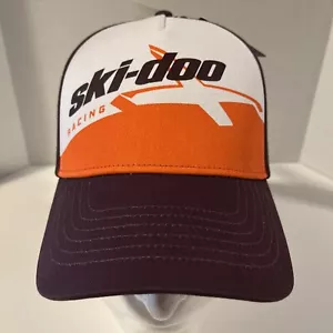 SKI-DOO Racing X-TEAM BERRETTO CURVO SNAPBACK TRUCKER HAT STYLE #454799 arancione marrone - Foto 1 di 13
