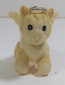 Vintage Cat Angel Figurine 2in Miniature Plastic Wings Pet Figure Memorial - Picture 1 of 6