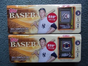 (2)2011 TOPPS BASEBALL FACTORY SEALED TARGET SET LOT, MICKEY MANTLE MEDALLION'S! - Picture 1 of 3