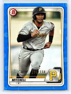 2020 Bowman Cal Mitchell Papier blau 20/150 #BP-43 Piraten - Bild 1 von 2