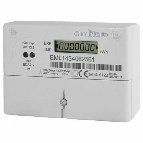 100Amp Single Phase Digital LCD Landlord Electric Credit Meter MID Certified - Image 1 of 1