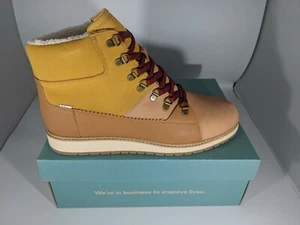 Toms Mesa Waterproof Honey Oiled Nubuck Suede Women's size 12 Boot New In Box - Picture 1 of 7
