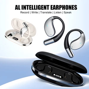 Bluetooth AI Translator Earbuds 144+ Language Real-Time Translate Earphones New - Bild 1 von 10