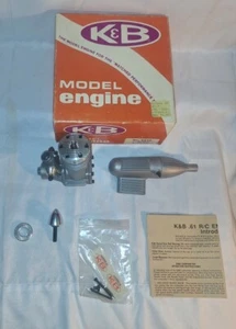 K&B .61 6550 New RC Plane Model Airplane Engine Muffler Pts Decals Instruction - Picture 1 of 10