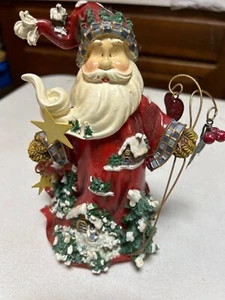 CHRISTMAS SANTA Figurine Decor #55048 LET'S CELERATE Home Interiors HOMCO 2002 - Picture 1 of 3