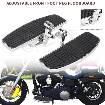 Adjustment Front Floorboards Footboards For Harley Electra Tour Glide FLHT FLHTC - Image 1 of 4
