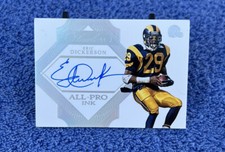 2017 Flawless Eric Dickerson Platinum All-Pro Ink Unreleased Autograph Card