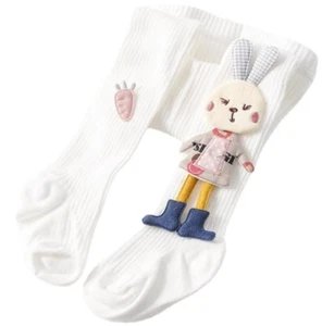 Baby Girl Tights 3D Rabbit Cartoon Stockings Cotton Pantyhose Knitted Socks XL - Picture 1 of 6