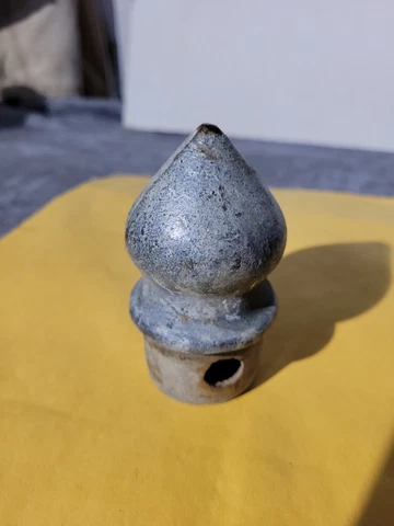 (1) Vintage Cast Finial Fence Gate Post Topper Architecture Salavage Garden Cover