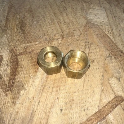 5/16” OD Brass Compression Nut - 2 PACK - Image 1 of 4