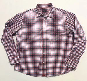 Camisa UNTUCKit Guinga Cuadros Abotonada Manga Larga Talla XL Rojo Azul - Imagen 1 de 5