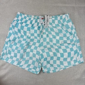 Bloomie's Wavy Check Swim Trunks L - Picture 1 of 9