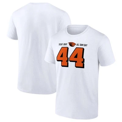 Men's Trent Bray White Oregon State Beavers All Dam Day T-Shirt - Image 1 of 3