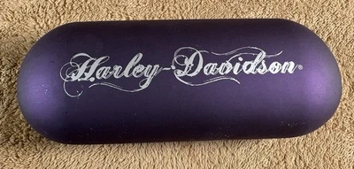 Estuche para gafas/gafas de sol Harley-Davidson púrpura cubierta 6,25" x 2,25" x 1,5" Foto 1 de 4