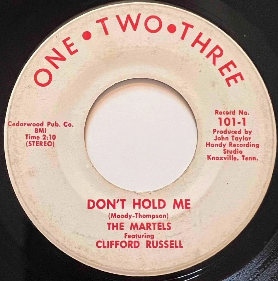 THE MARTELS Clifford Russell Don't Hold Me / A Baby To Call My Own ONE TWO THREE - Image 1 of 1