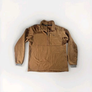 Sitka Gear Fortitude Half-Zip Fleece Pullover Sweater Rust Orange Size XL - Picture 1 of 15