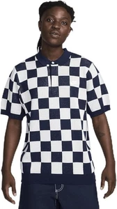 Size M- Nike Sportswear Club Men's Checkers Polo Shirt, Midnight Navy/Sail. - Picture 1 of 6