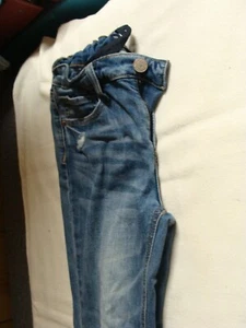 Girls Vanilla Star Crop Jeans Size 10 Soft Stretch Adjustable waist NWT CUTE - Picture 1 of 5