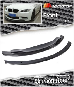 Carbon Fiber GTS Front Bumper Lip Spoiler 2 PCS Set fit for BMW E90 E92 E93 M3 - Imagen 1 de 5